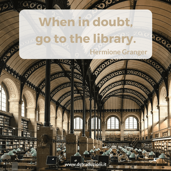 When in doubt, go to the library.